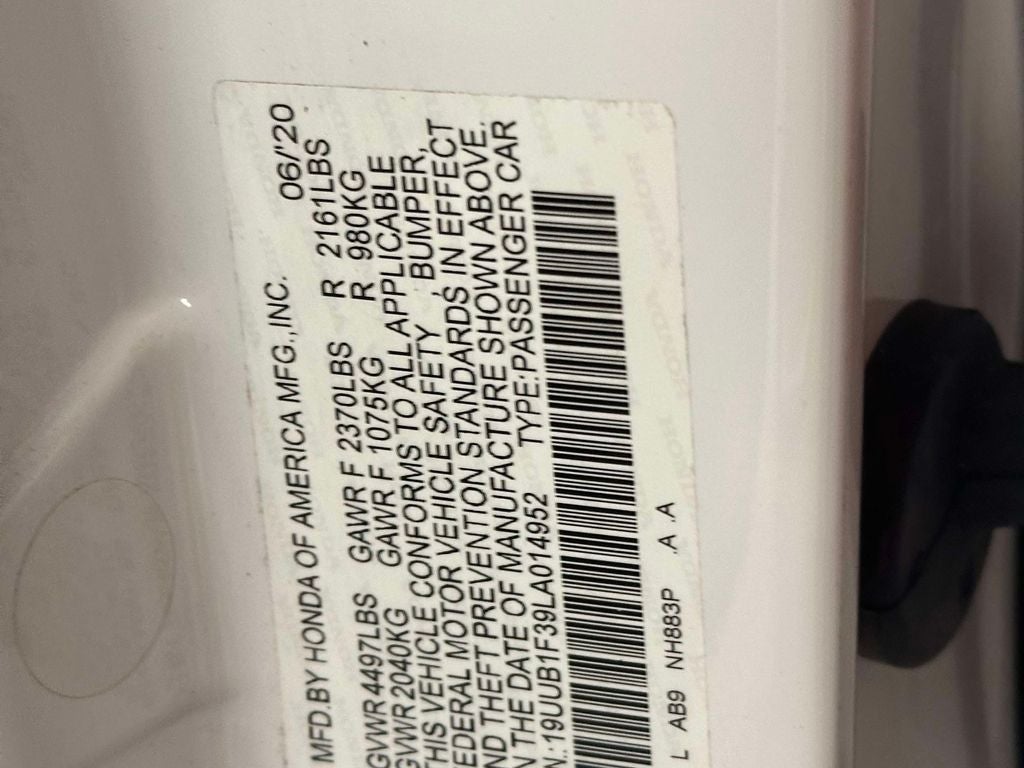 2020 Acura TLX 2.4L