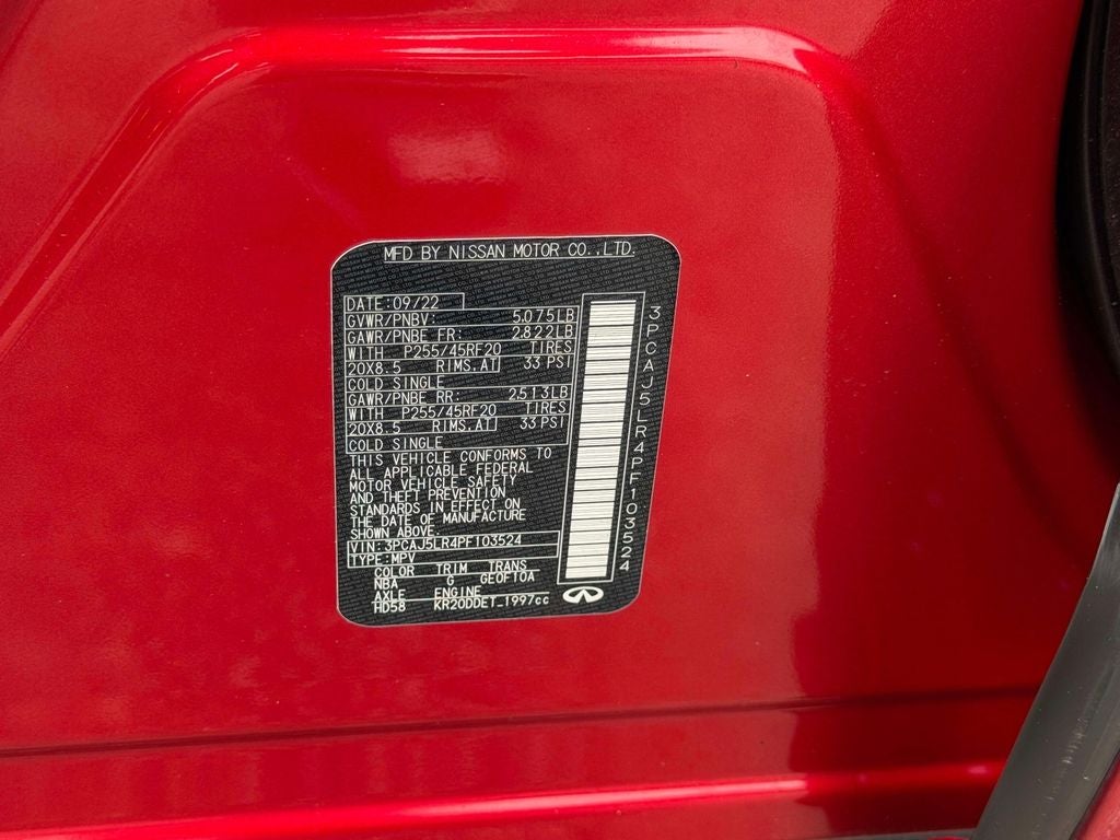 2023 INFINITI QX55 SENSORY AWD