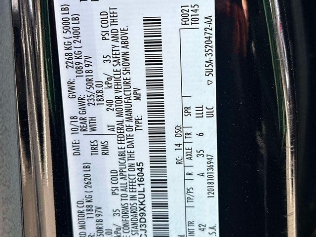 2019 Lincoln MKC Reserve