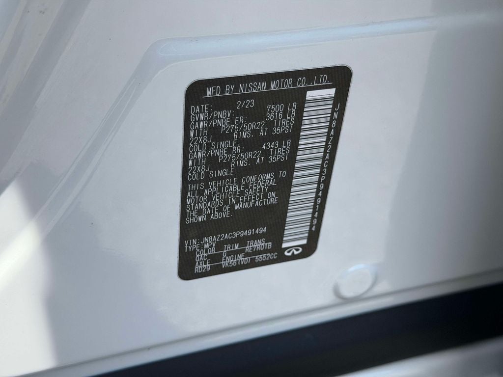 2023 INFINITI QX80 PREMIUM SELECT 4WD