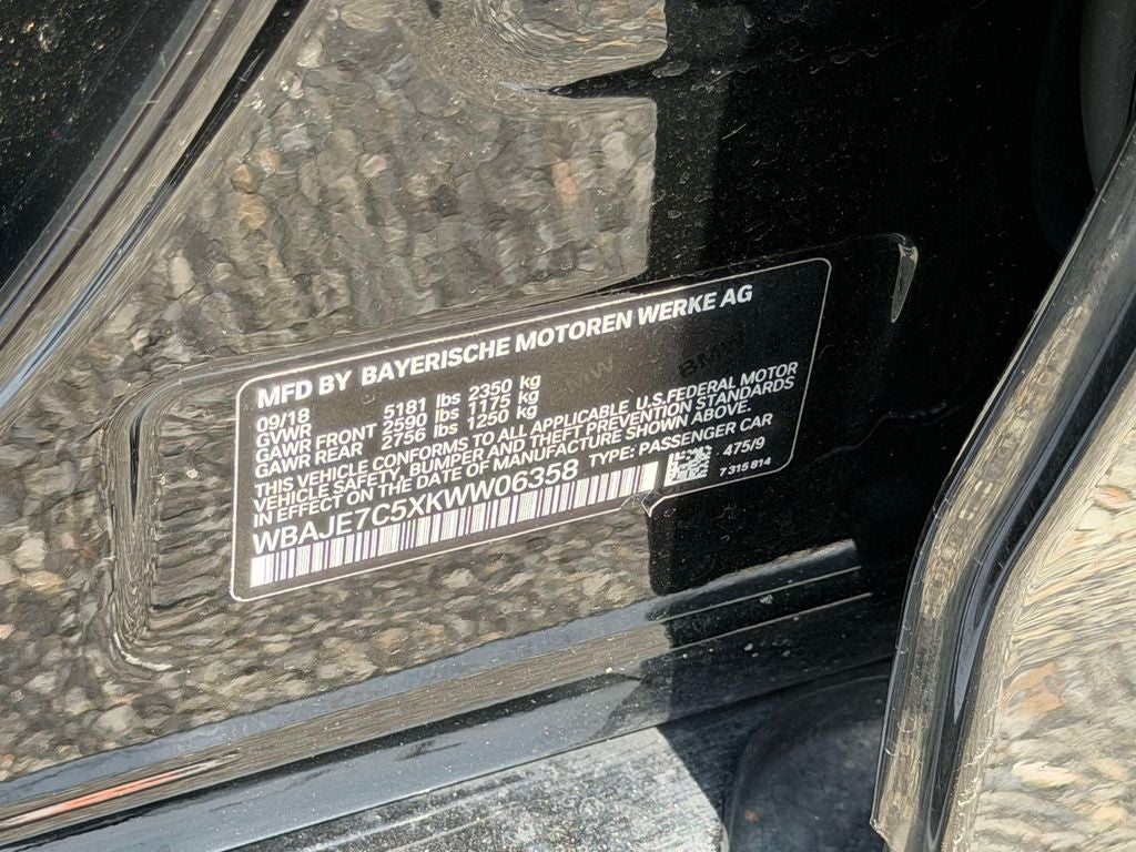 2019 BMW 5 Series 540i xDrive