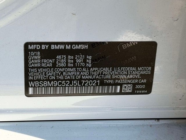 2018 BMW M3 Base