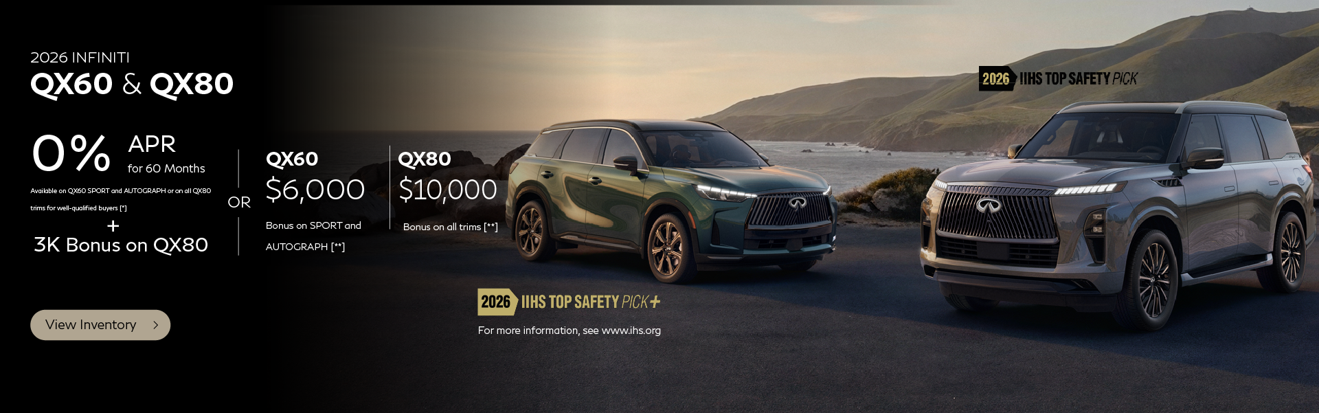 SD 2026 QX60 and QX80 Jul 